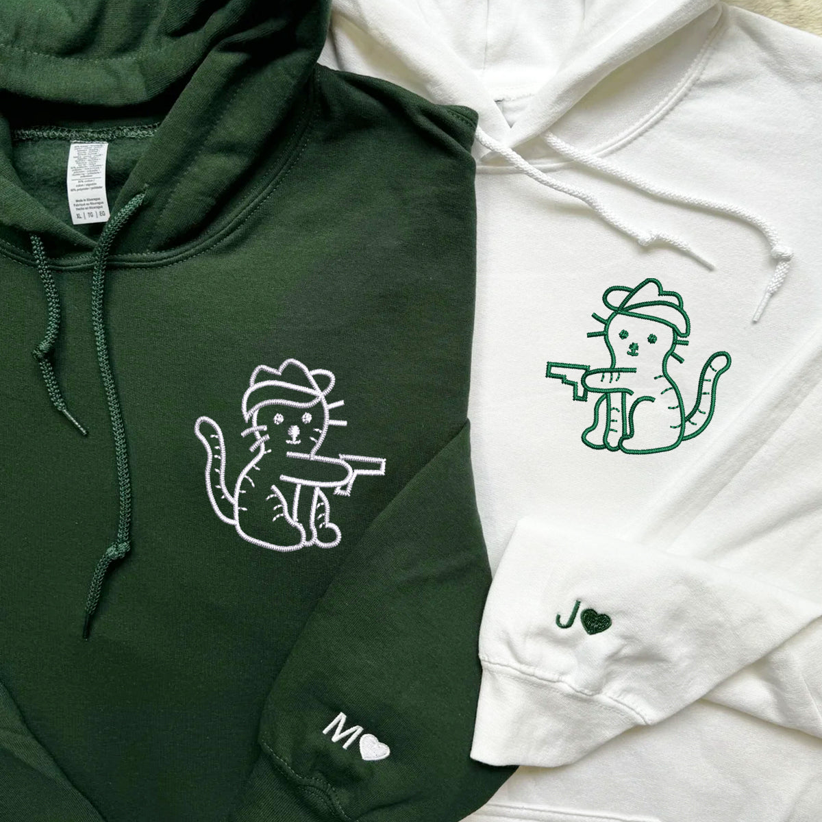 Adult Matching Chill Cat Hoodie – Embroidered - Colour Capsules main image 1