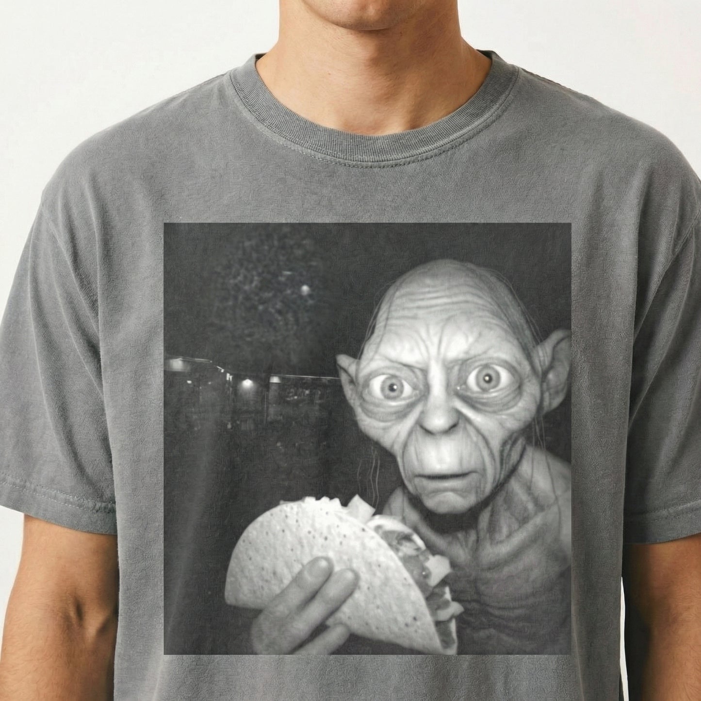 Funny Goblin Taco Graphic T-Shirt – My Precious Taco Meme Tee