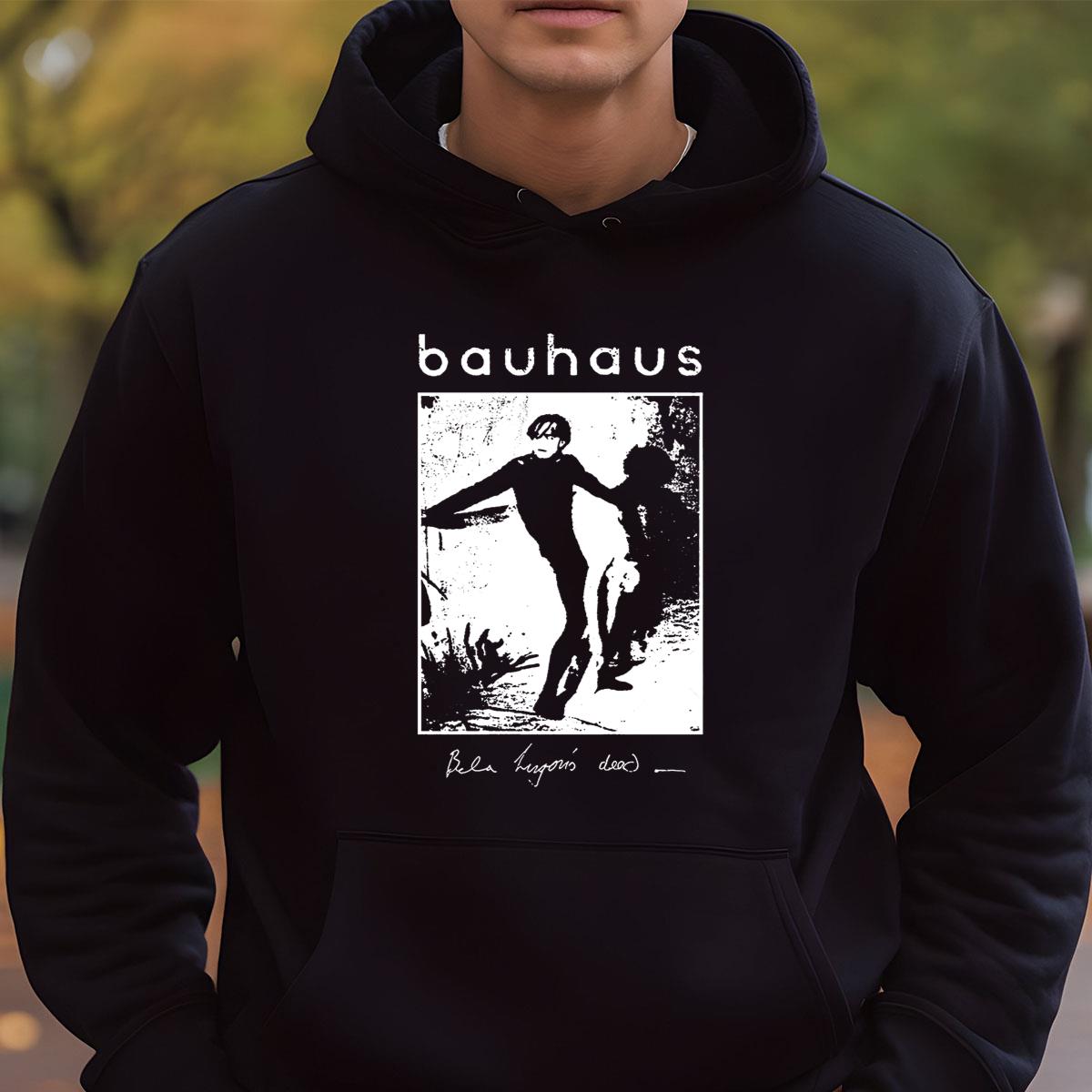 Bauhaus Vintage 80s Goth Rock Band Bela Lugosis Dead Slim Fit Black Unisex T-Shirt