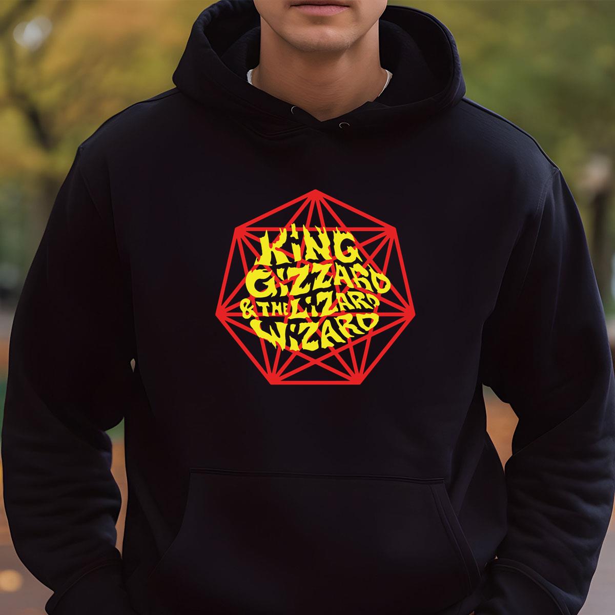 King Gizzard And The Lizard Wizard Vintage 2010s Tour Official Fan Crewneck Short Sleeve Black Unisex T-Shirt