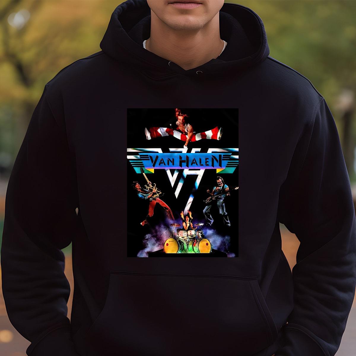 Van Halen Vintage 80s II Tour Official Fan Retro Black Unisex T-Shirt