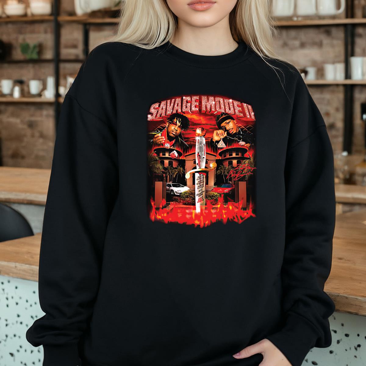 21 Savage and Metro Boomin Savage Mode II Limited Edition Vintage Retro Black Unisex T-Shirt