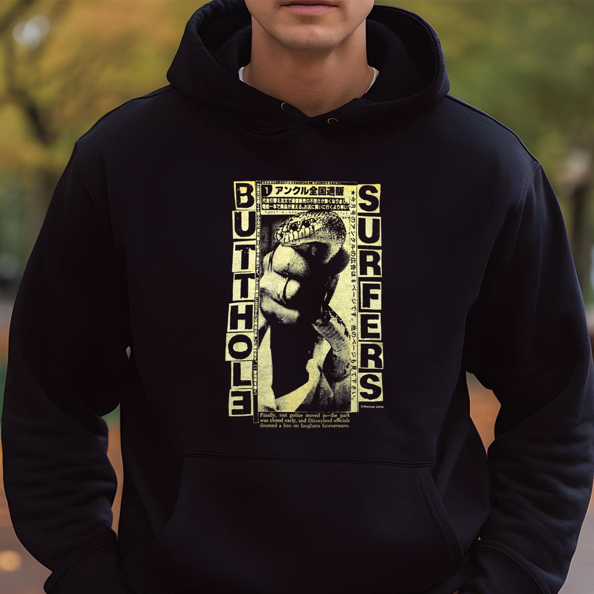 90s Butthol Surfers Vintage 1993 Tour Collector Retro Black Unisex T-Shirt