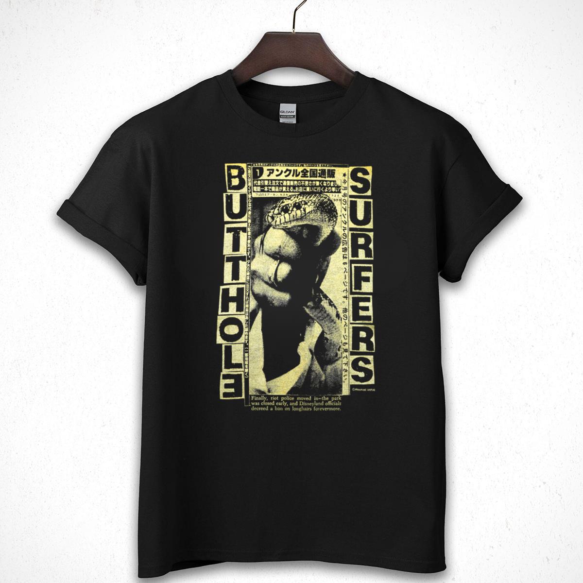 90s Butthol Surfers Vintage 1993 Tour Collector Retro Black Unisex T-Shirt