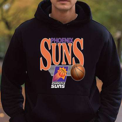 90s Vintage NBA Phoenix Suns Classic Basketball Fan Black Unisex T-Shirt