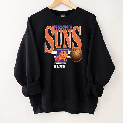 90s Vintage NBA Phoenix Suns Classic Basketball Fan Black Unisex T-Shirt