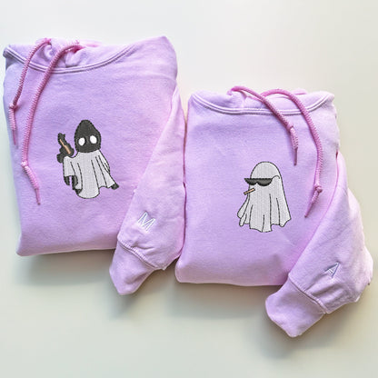 Ghost Partners In Crime Matching Hoodies for Couples - Custom Embroidered Sweatshirts