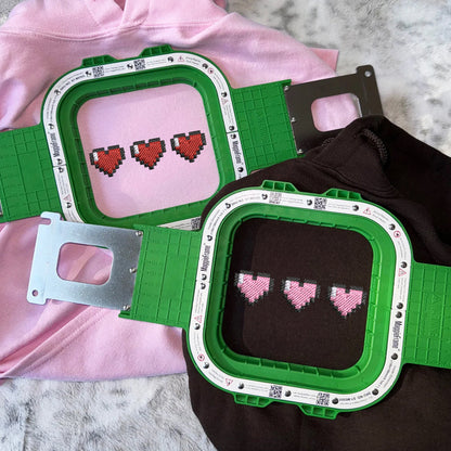 Pixel Heart Matching Hoodies for Couples - Custom Embroidered Sweatshirts
