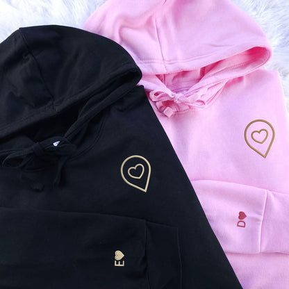 You Are My Favorite Place To Be Matching Hoodies for Couples - Custom Embroidered Sweatshirts