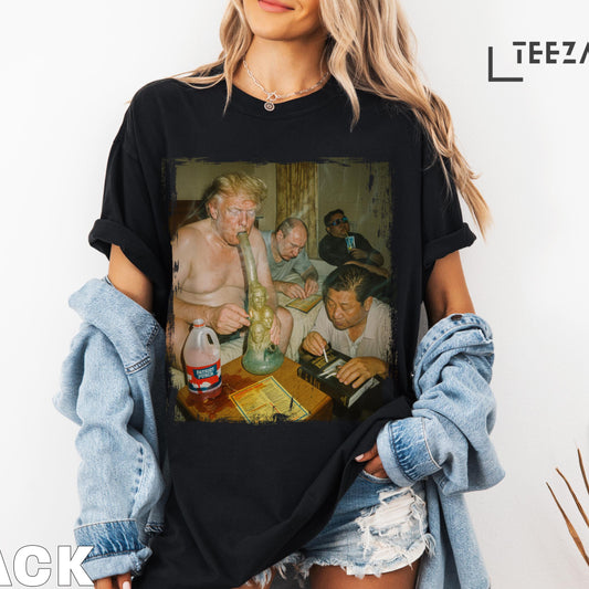 Funny Political Humor Graphic T-Shirt – 420 Meme Style Tee