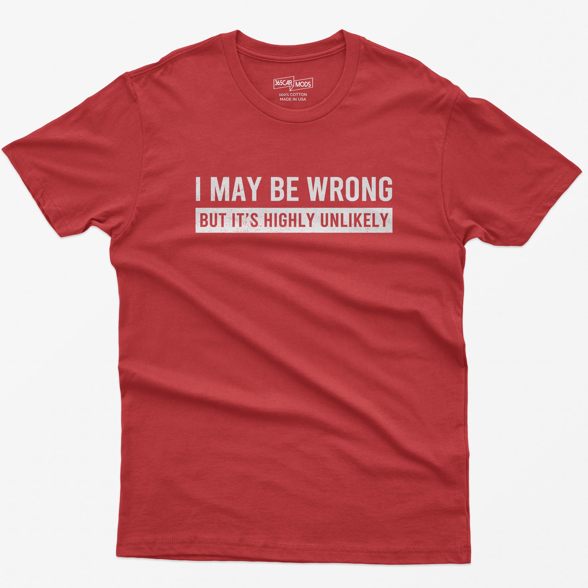Funny Quote Graphic T-Shirt – I May Be Wrong Sarcastic Slogan Tee