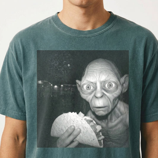Funny Goblin Taco Graphic T-Shirt – My Precious Taco Meme Tee