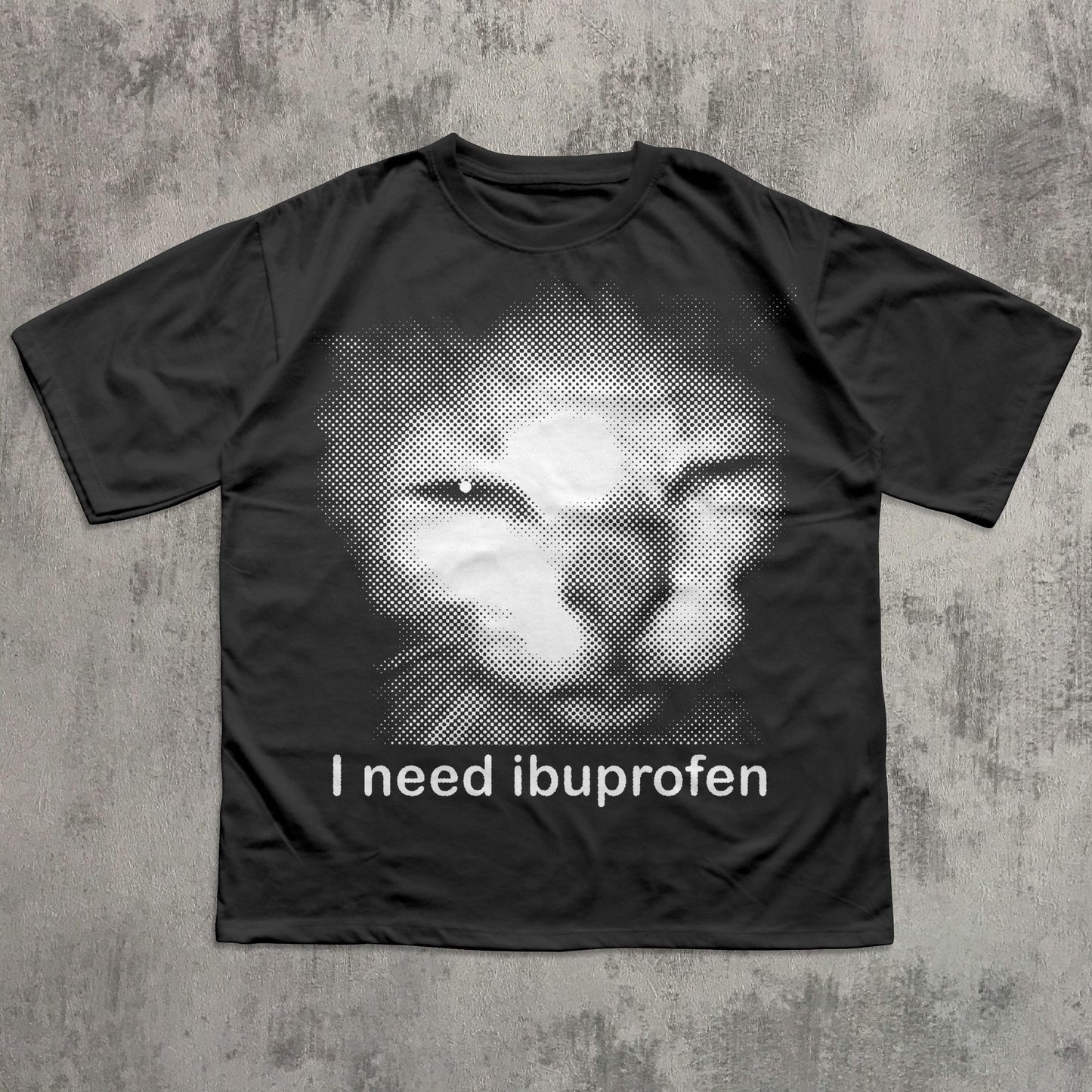 I Need Ibuprofen Funny Cat Graphic T-Shirt – Vintage Meme Tee
