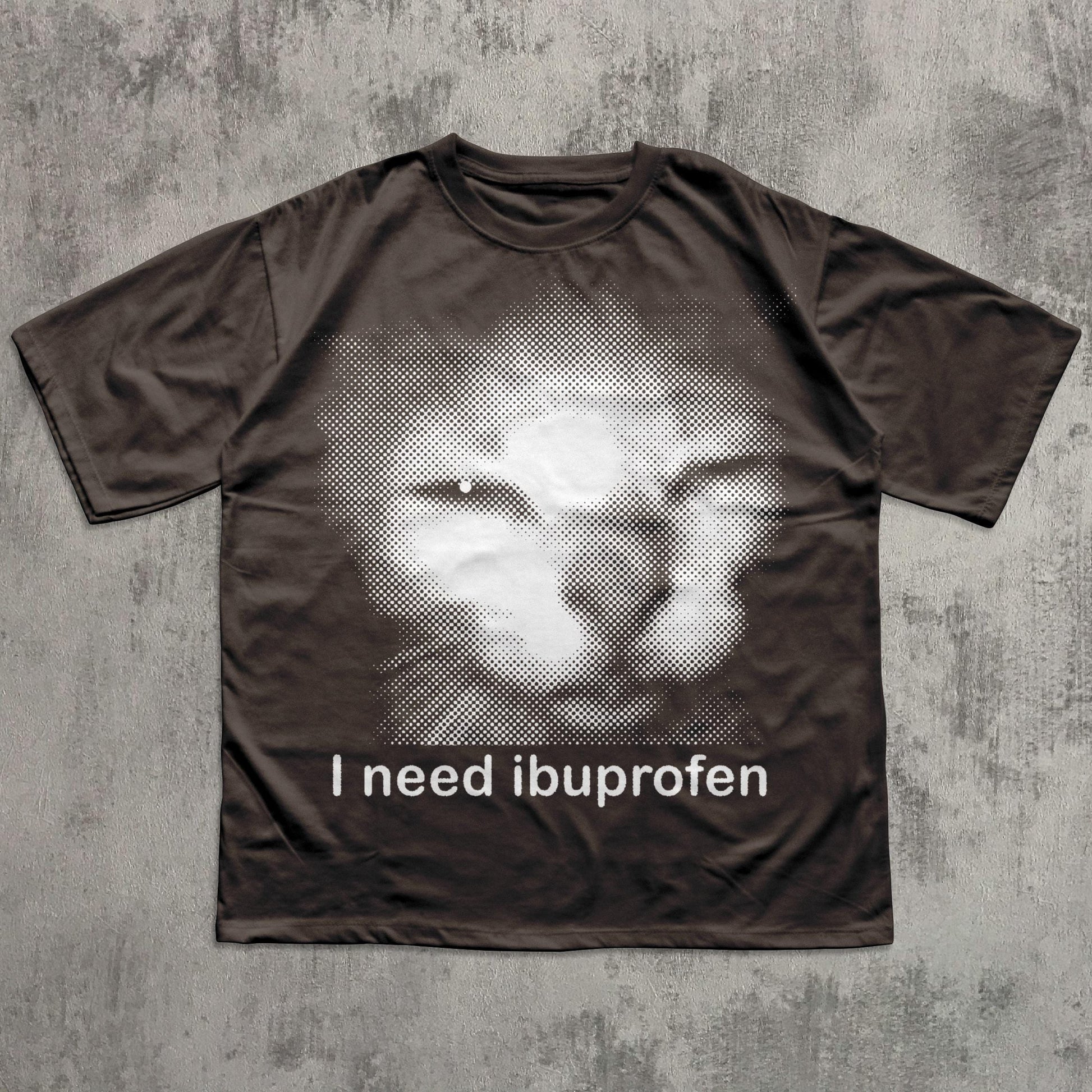 I Need Ibuprofen Funny Cat Graphic T-Shirt – Vintage Meme Tee