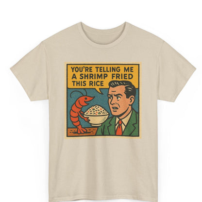 Shrimp Fried Rice Funny Meme T-Shirt – Retro Comic Graphic Tee