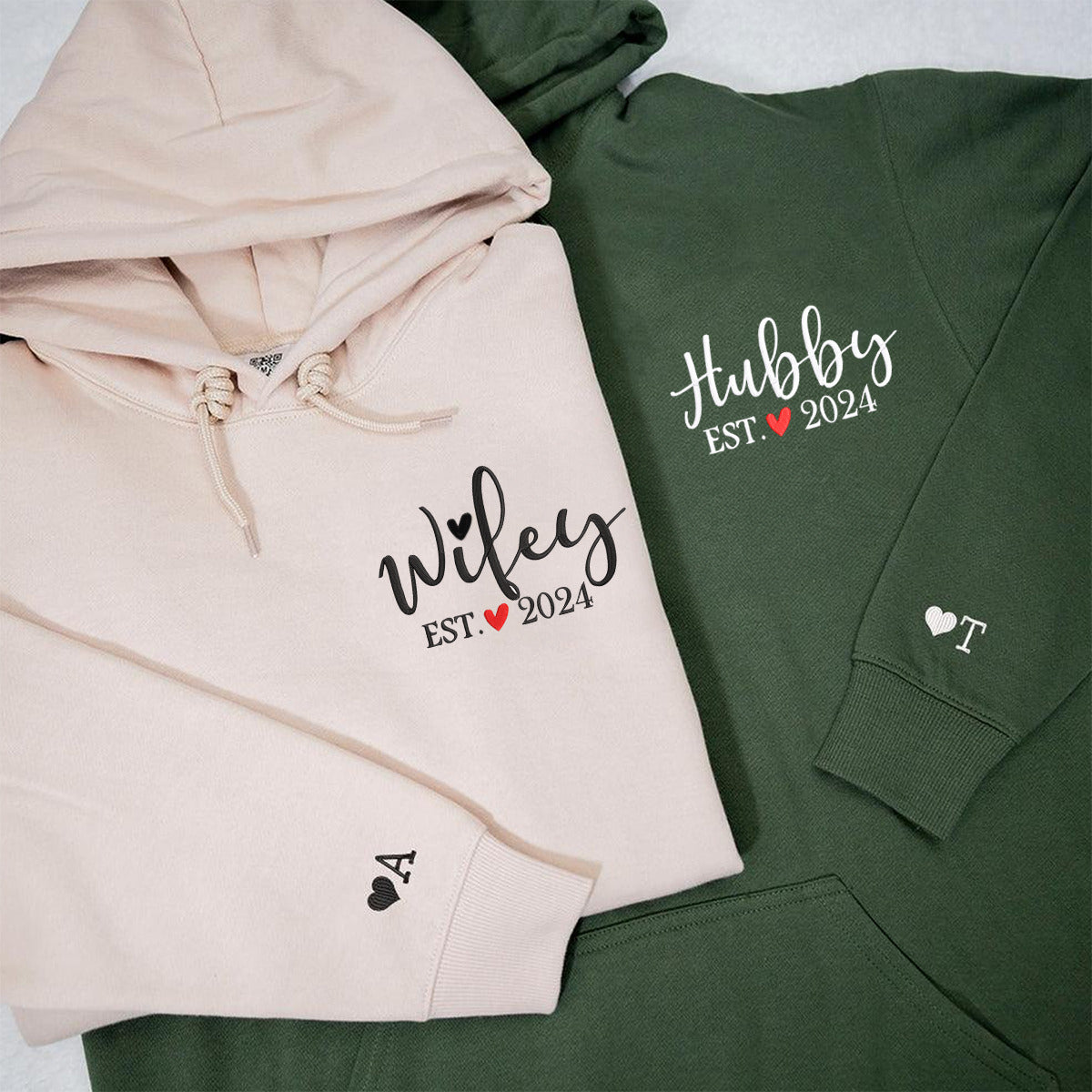 hubby and wifey hoodies