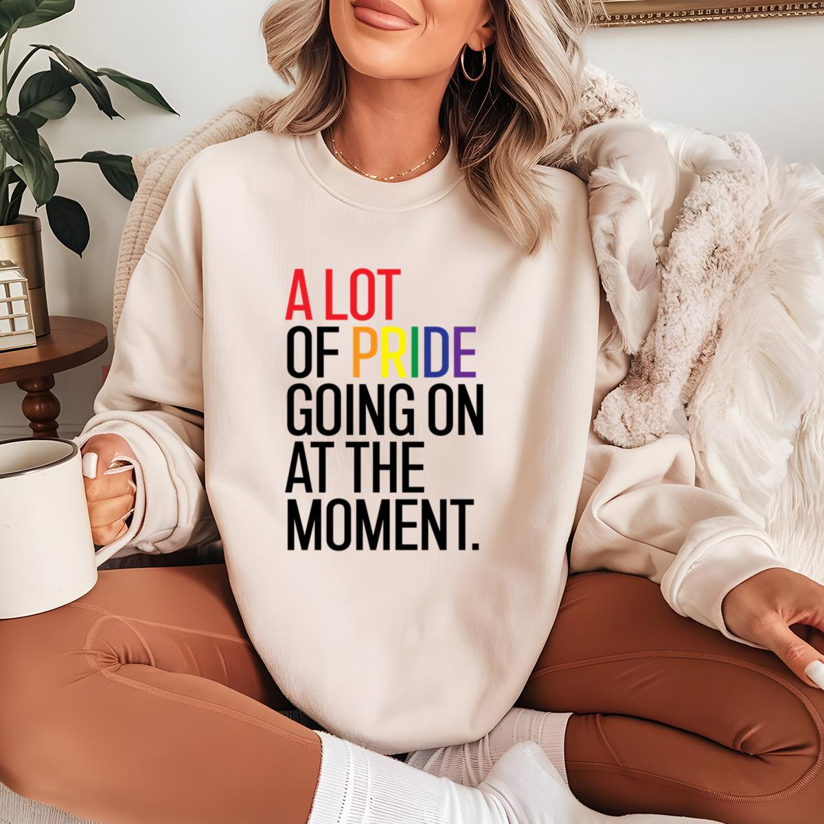 A Lot of Pride Vintage 70s LGBTQ+ Pride Parade Collector Edition Retro Rainbow Unisex T-Shirt