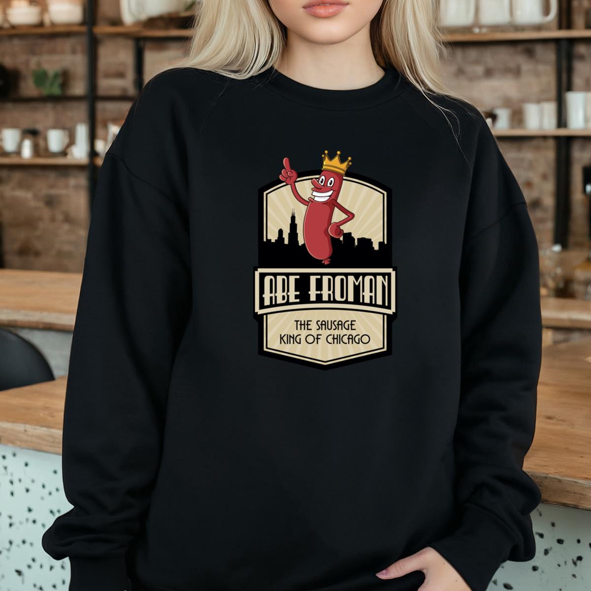 Abe Froman Sausage King of Chicago Retro Graphic T-Shirt 