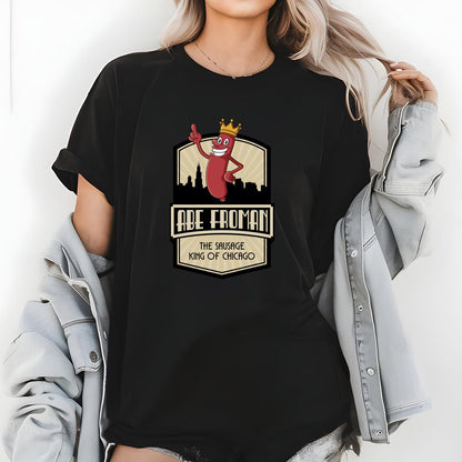 Abe Froman Sausage King of Chicago Retro Graphic T-Shirt 