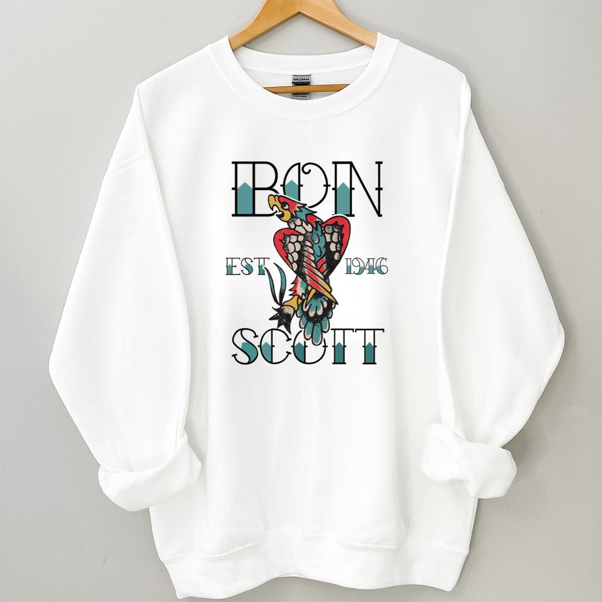 ACDC Vintage 70s Bon Scott Rock Band Tattoo EST 1946 Collector Unisex T-Shirt