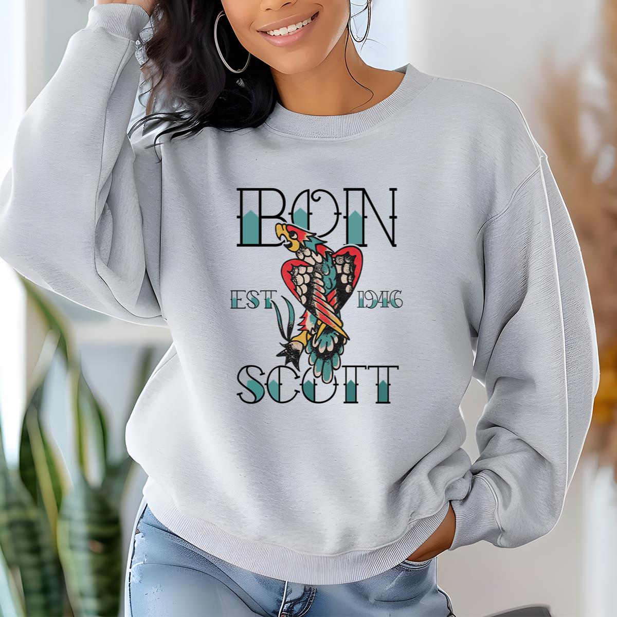 ACDC Vintage 70s Bon Scott Rock Band Tattoo EST 1946 Collector Unisex T-Shirt