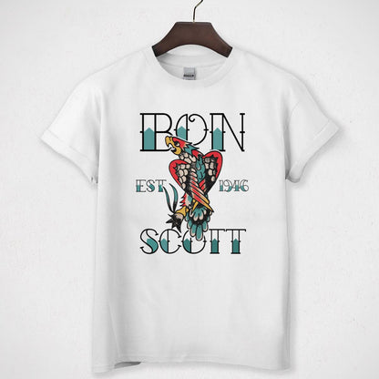 ACDC Vintage 70s Bon Scott Rock Band Tattoo EST 1946 Collector Unisex T-Shirt