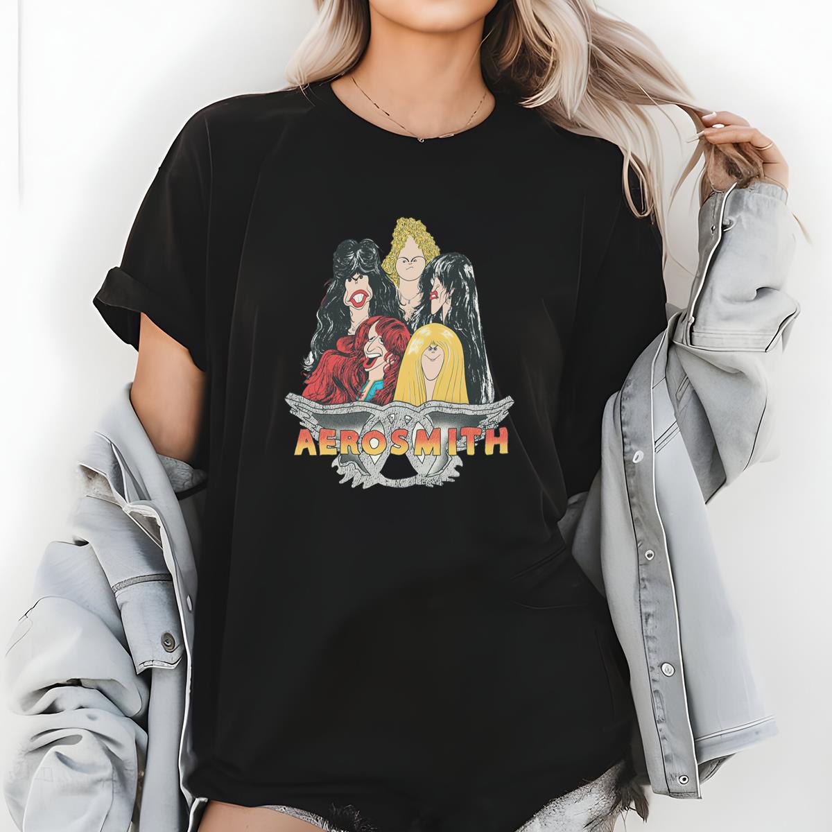 Aerosmith Vintage 1978 Tour Official Fan Retro Black Unisex T-Shirt