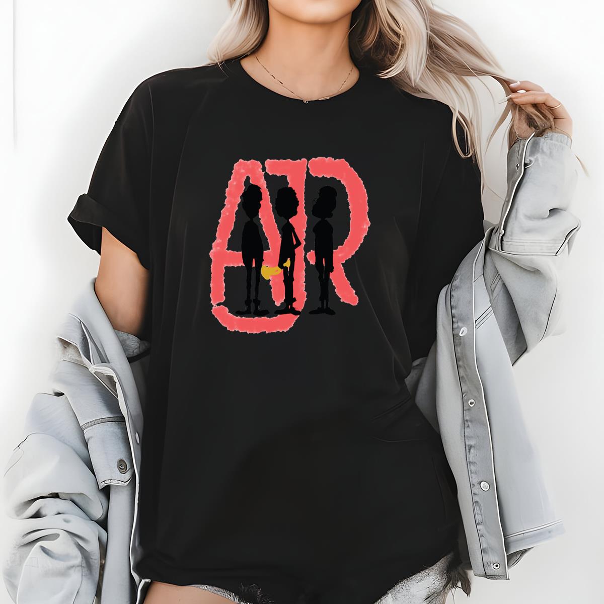 AJR Retro Ahadow Art White Unisex T-Shirt Gifts for Fans