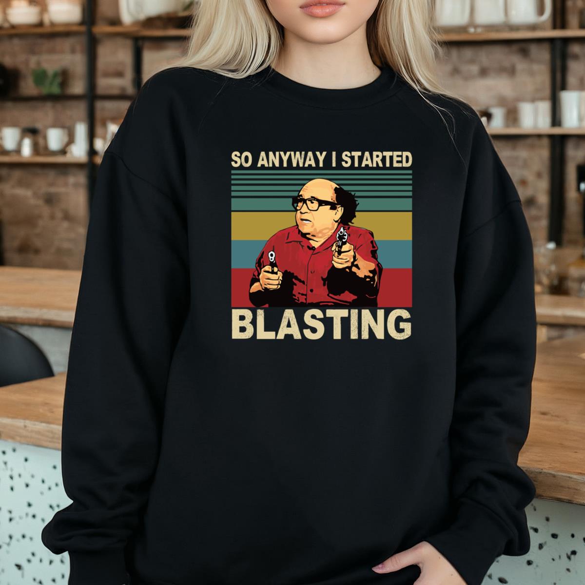 Always Sunny in Philadelphia Vintage 2000s Comedy TV Show Fan Black Unisex T-Shirt