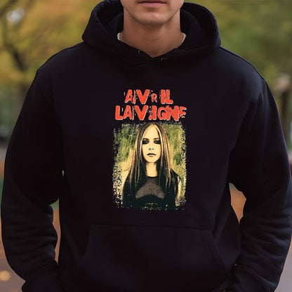 Avril Lavigne Vintage 2004 Bones Y2K Tour Official Fan Black Unisex T-Shirt