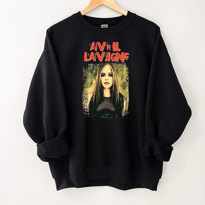 Avril Lavigne Vintage 2004 Bones Y2K Tour Official Fan Black Unisex T-Shirt