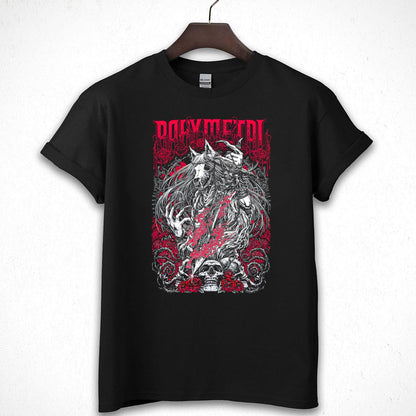 Babymetal Vintage 2010s Rosewolf Design Official Fan Black Unisex T-Shirt