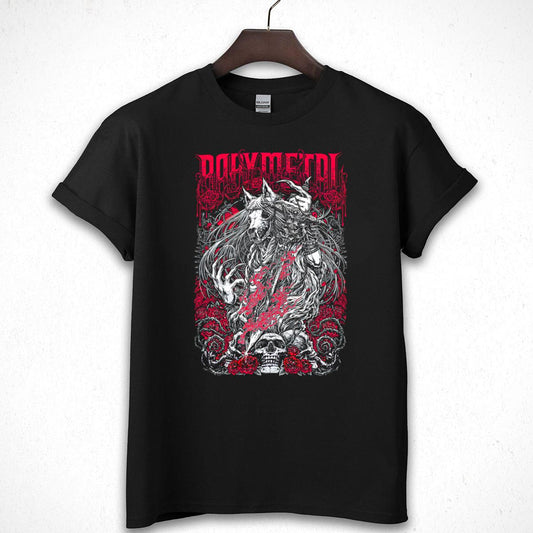 Babymetal Vintage 2010s Rosewolf Design Official Fan Black Unisex T-Shirt