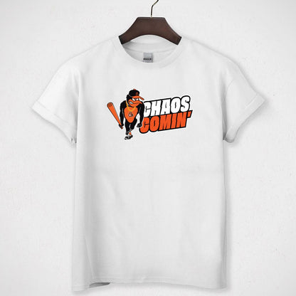 Baltimore Orioles Chaos Comin Vintage Baseball Fan Chaos Cominng Unisex T-Shirt