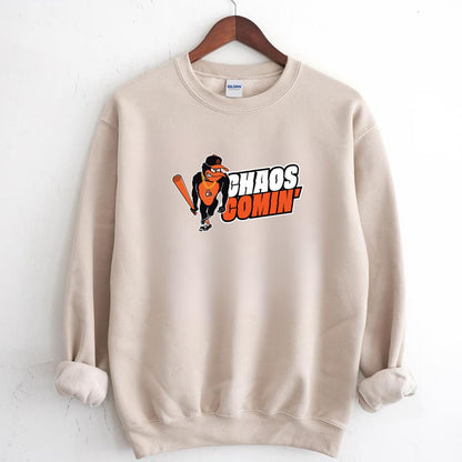 Baltimore Orioles Chaos Comin Vintage Baseball Fan Chaos Cominng Unisex T-Shirt