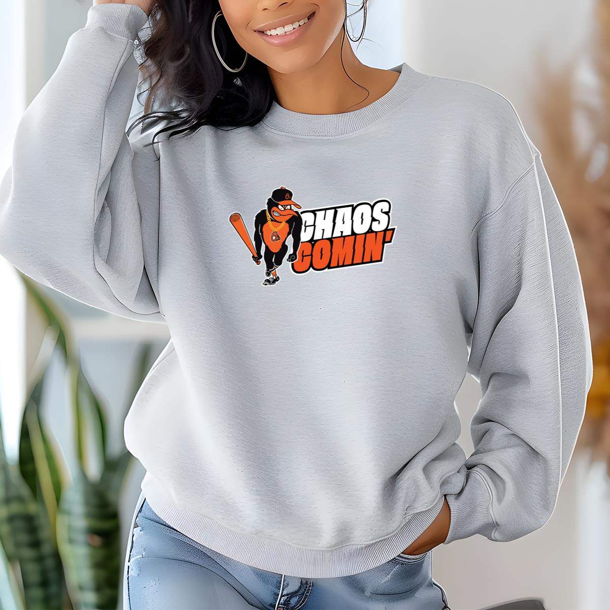 Baltimore Orioles Chaos Comin Vintage Baseball Fan Chaos Cominng Unisex T-Shirt