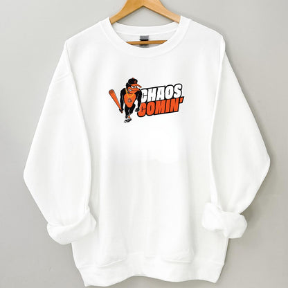 Baltimore Orioles Chaos Comin Vintage Baseball Fan Chaos Cominng Unisex T-Shirt