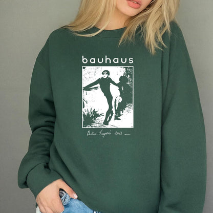 Bauhaus Vintage 80s Goth Rock Band Bela Lugosis Dead Slim Fit Black Unisex T-Shirt