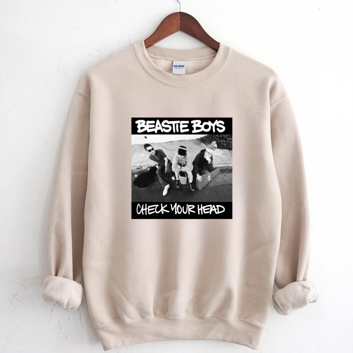 Beastie Boys Check Your Head Vintage 90s Hip Hop Band Official Fan and White Graphic Unisex T-Shirt