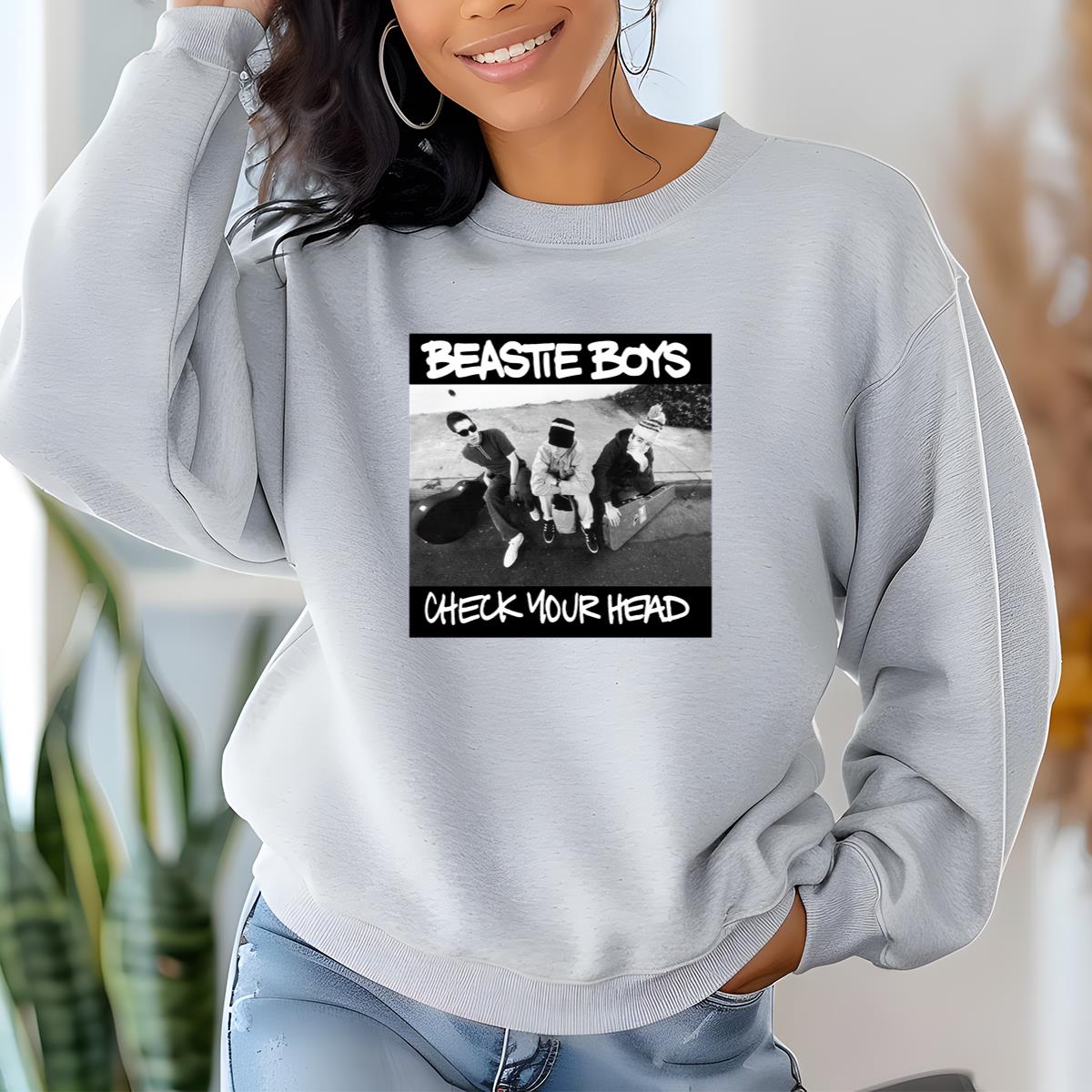 Beastie Boys Check Your Head Vintage 90s Hip Hop Band Official Fan and White Graphic Unisex T-Shirt