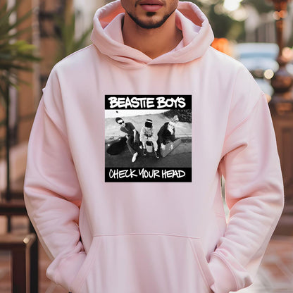 Beastie Boys Check Your Head Vintage 90s Hip Hop Band Official Fan and White Graphic Unisex T-Shirt