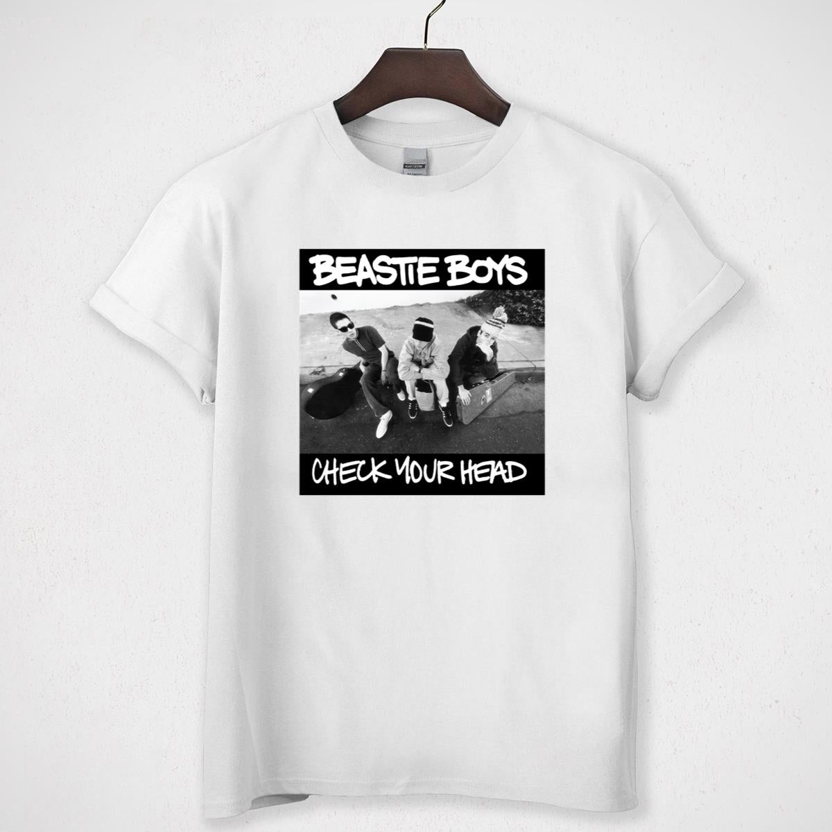 Beastie Boys Check Your Head Vintage 90s Hip Hop Band Official Fan and White Graphic Unisex T-Shirt