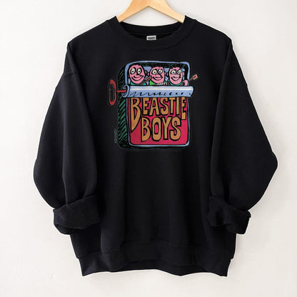 Beastie Boys Vintage 90s Hello Nasty Album Collector Funny Sardine Can Design Black Unisex T-Shirt