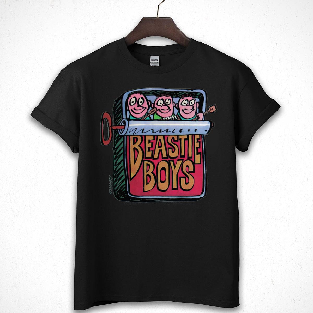 Beastie Boys Vintage 90s Hello Nasty Album Collector Funny Sardine Can Design Black Unisex T-Shirt