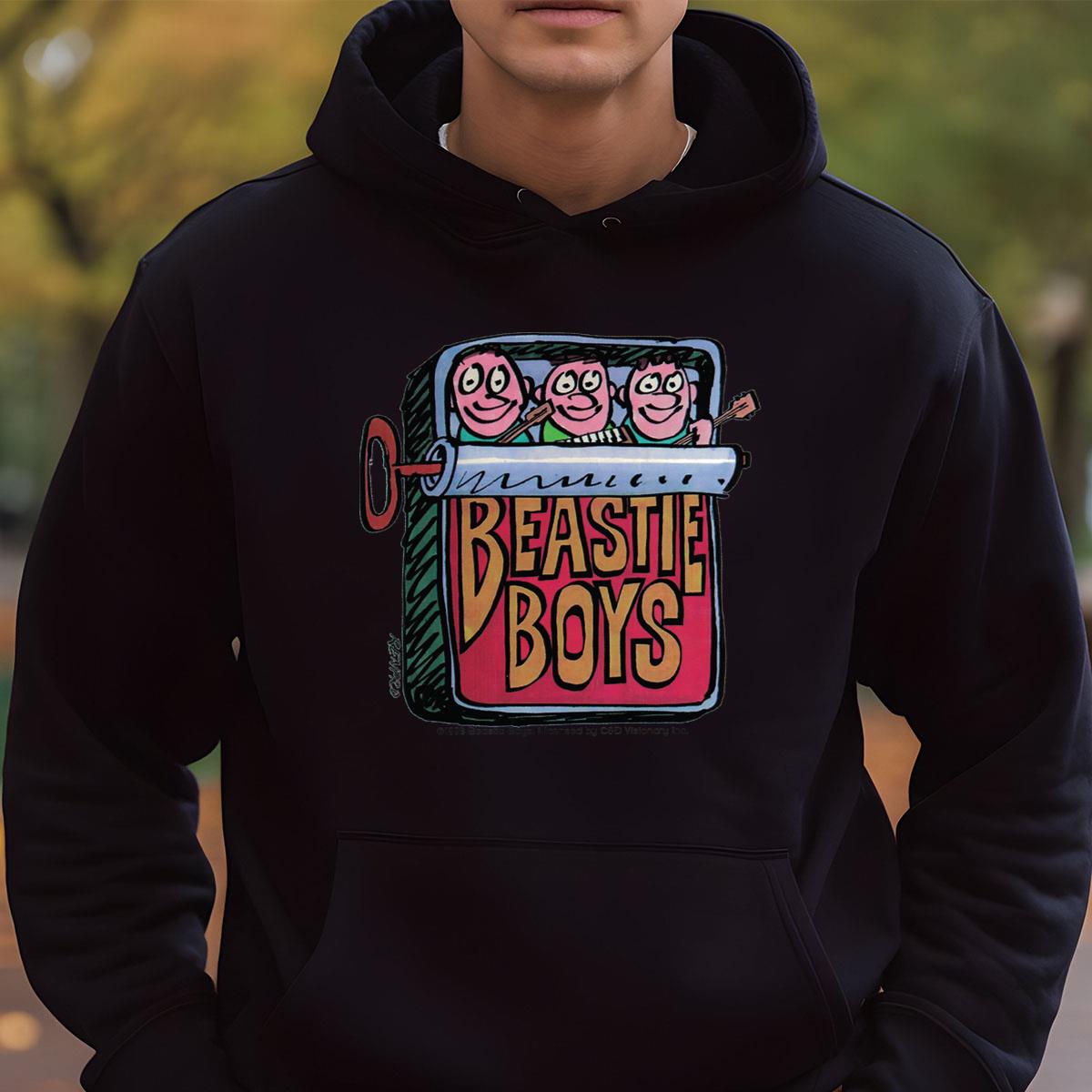 Beastie Boys Vintage 90s Hello Nasty Album Collector Funny Sardine Can Design Black Unisex T-Shirt