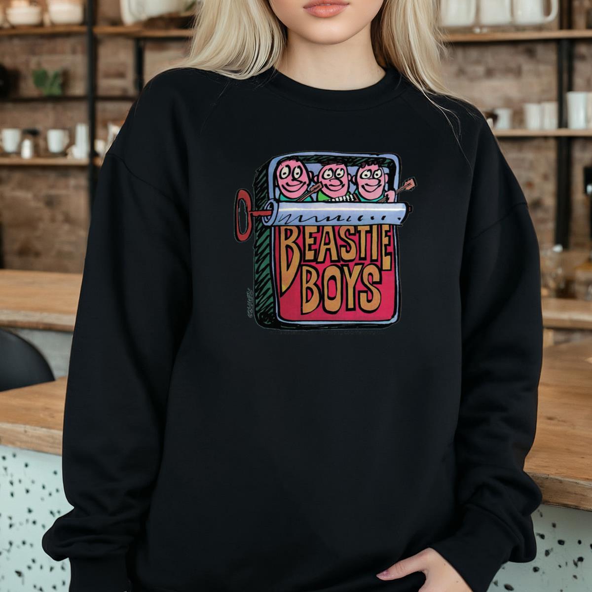 Beastie Boys Vintage 90s Hello Nasty Album Collector Funny Sardine Can Design Black Unisex T-Shirt