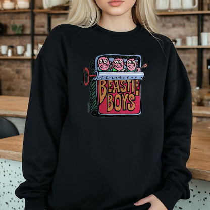 Beastie Boys Vintage 90s Hello Nasty Album Collector Funny Sardine Can Design Black Unisex T-Shirt