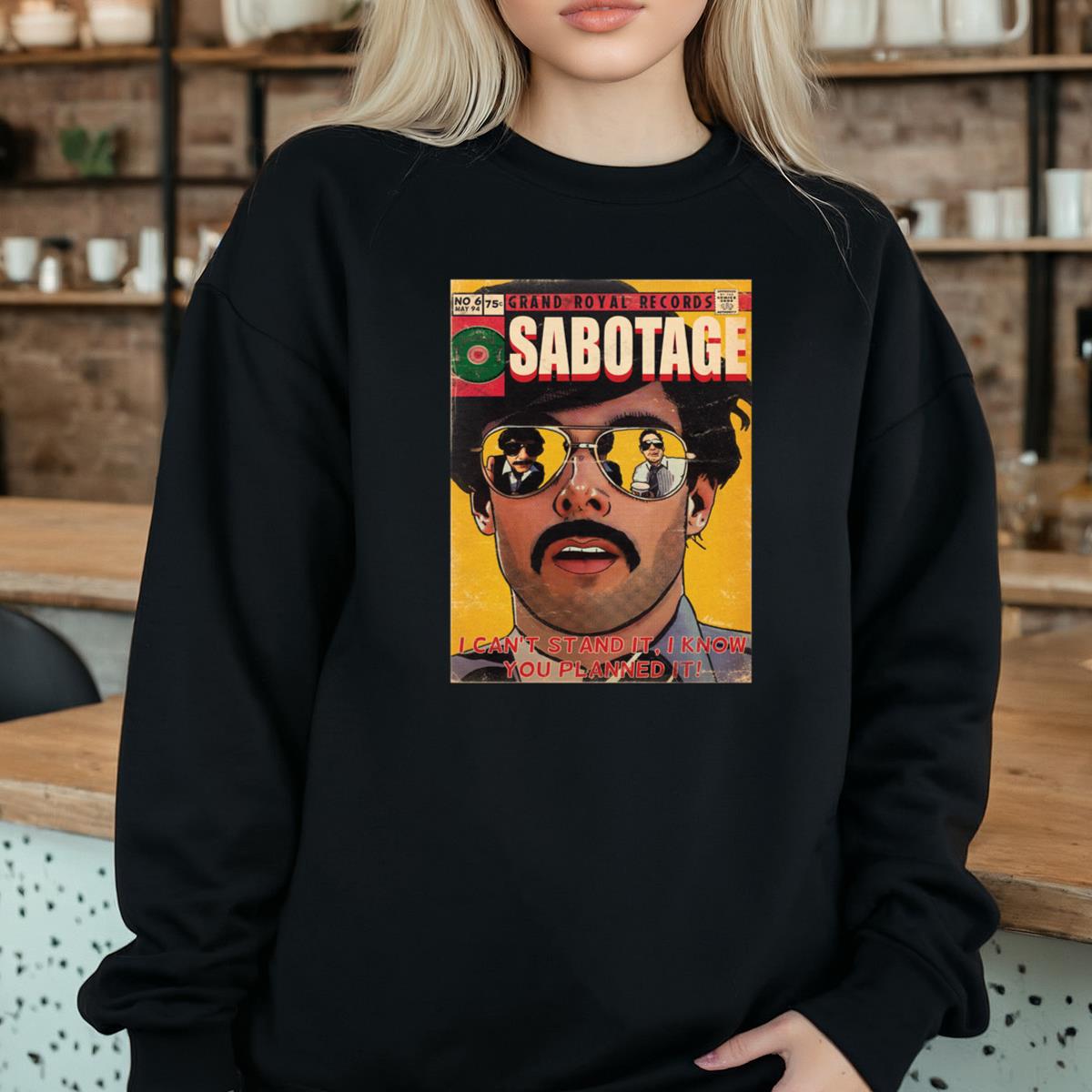 Beastie Boys Vintage 90s Sabotage Hip Hop Retro Graphic Unisex T-Shirt