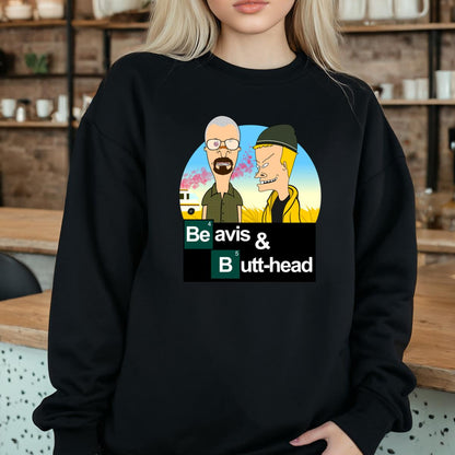 Beavis and Butt-head Breaking Bad Mashup Funny Graphic Tee 