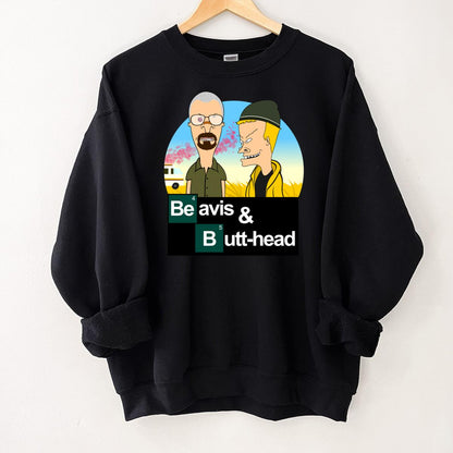 Beavis and Butt-head Breaking Bad Mashup Funny Graphic Tee 